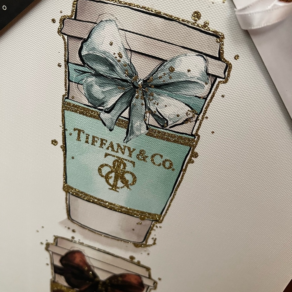 Designer Coffee Cup Canvas Art - Picture 3 of 5
